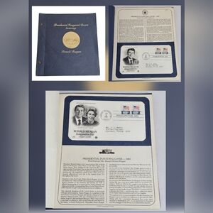 President Ronald & Nancy Reagan 1981 Inauguration Day Inaugural Covers & Stamps